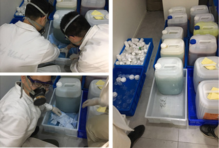 危廢管理 警鐘長鳴——曉明公司GLP實驗室開展危險廢棄物泄漏事故應急演練活動